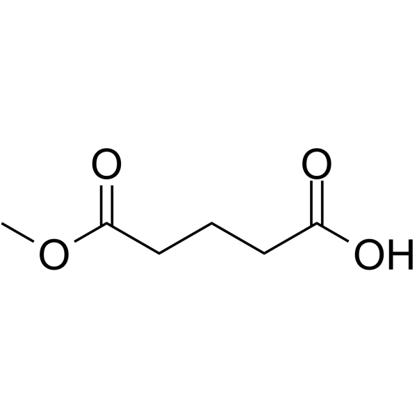 5-Methoxy-5-oxopentanoic acid 化学構造