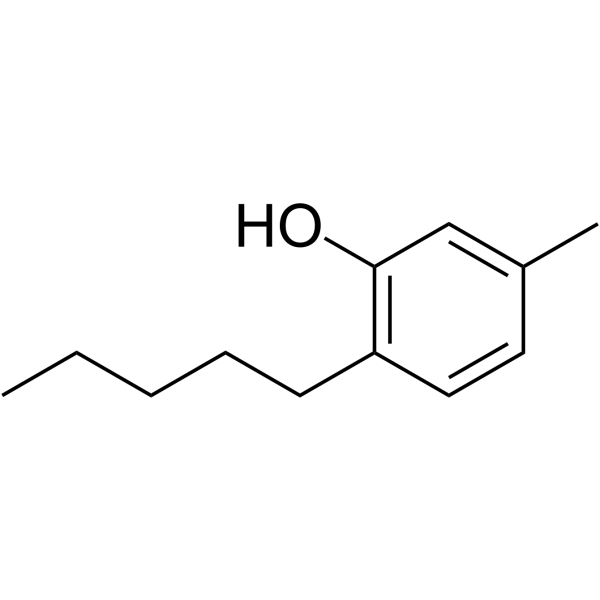 Amylmetacresol Chemische Struktur