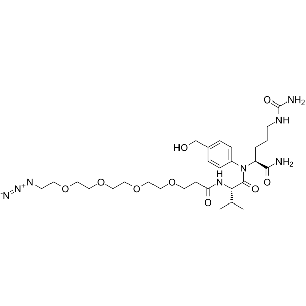 Azido-PEG4-Val-Cit-PAB-OH  Chemical Structure
