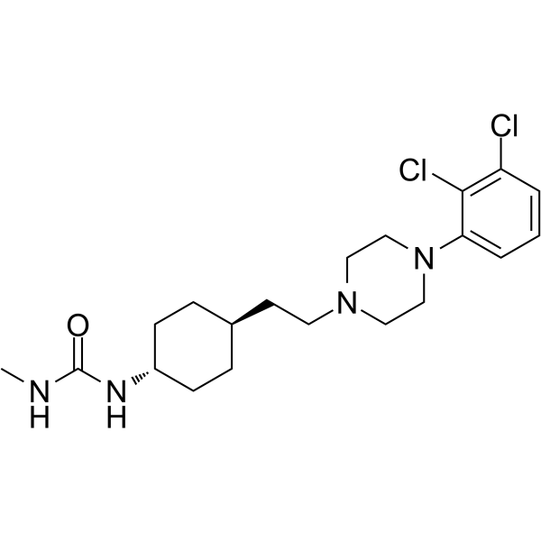 Desmethyl cariprazine 化学構造