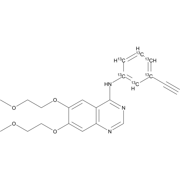 Erlotinib-13C6  Chemical Structure
