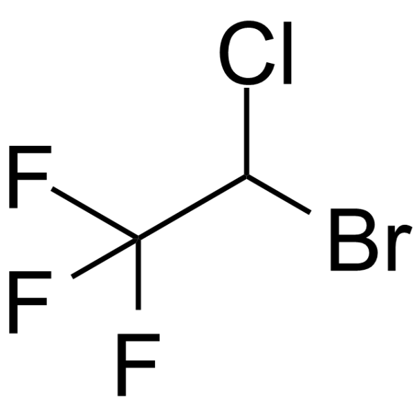 Halothane 化学構造