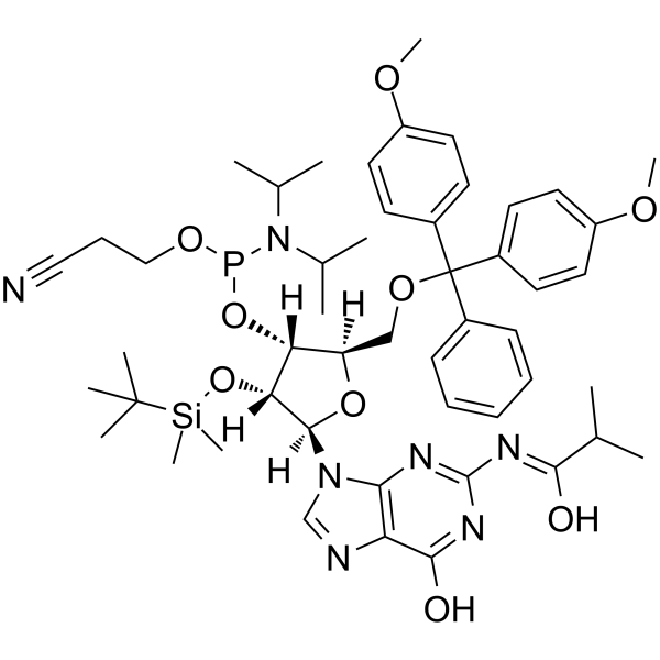 I-bu-rG Phosphoramidite  Chemical Structure