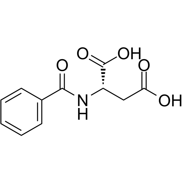 N-benzoyl-L-aspartic acid Chemische Struktur