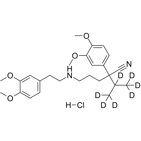 Norverapamil D7 hydrochloride  Chemical Structure