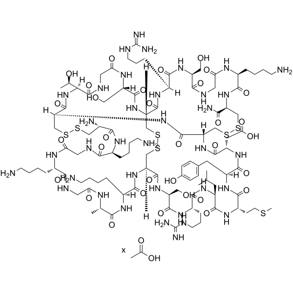 Ziconotide acetate  Chemical Structure