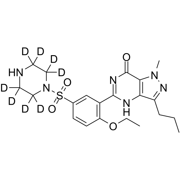N-Desmethyl Sildenafil-d8  Chemical Structure
