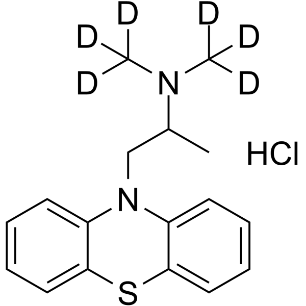 Promethazine-d6 hydrochloride  Chemical Structure