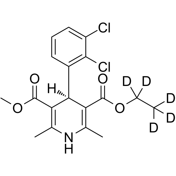 (S)-(-)-Felodipine-d5  Chemical Structure