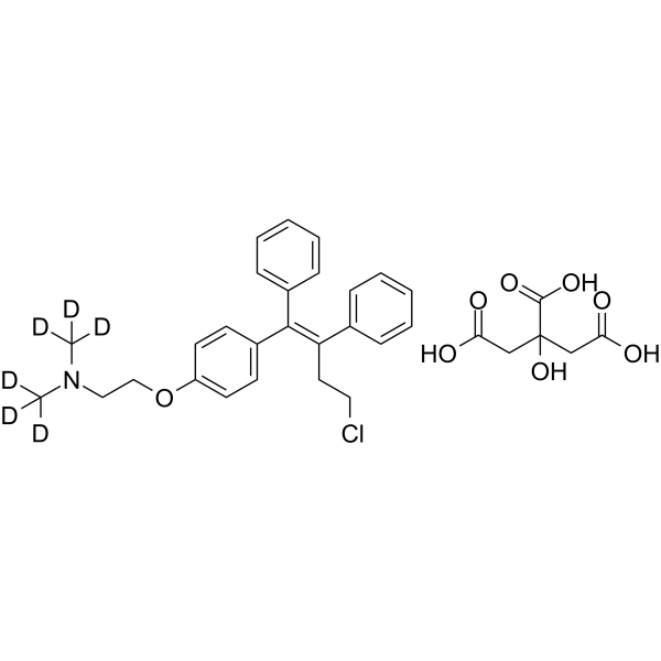 Toremifene-d6 citrate  Chemical Structure