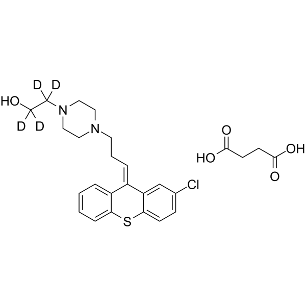 Zuclopenthixol-d4 succinate salt  Chemical Structure