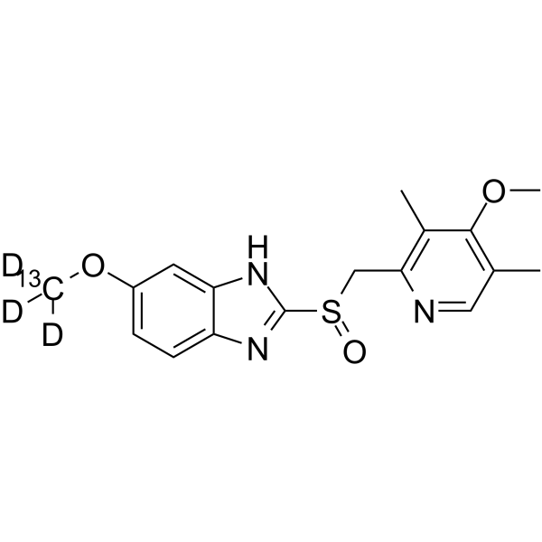 Omeprazole-13CD3 Chemische Struktur
