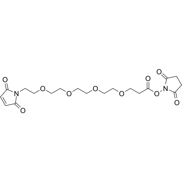 Mal-PEG4-NHS ester 化学構造