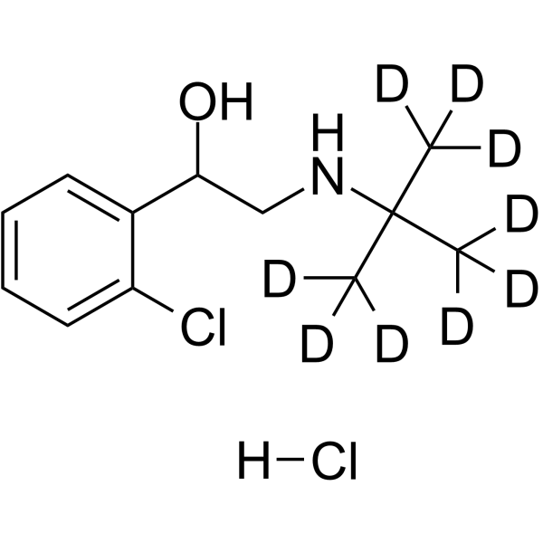 Tulobuterol-D9 hydrochloride  Chemical Structure