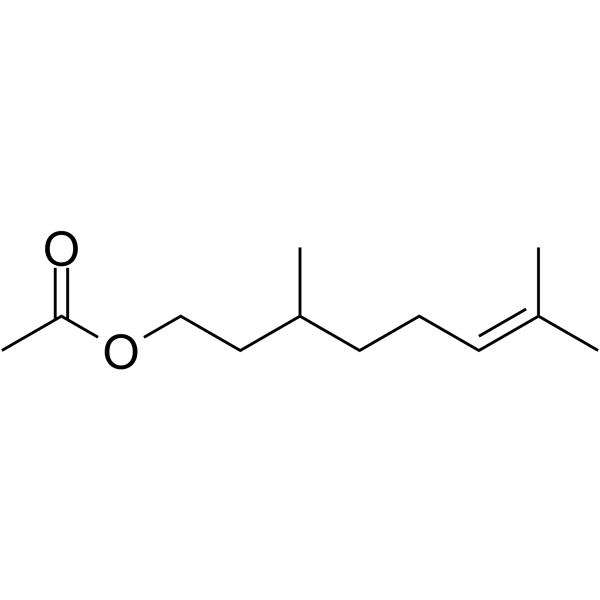 Citronellyl acetate Chemische Struktur