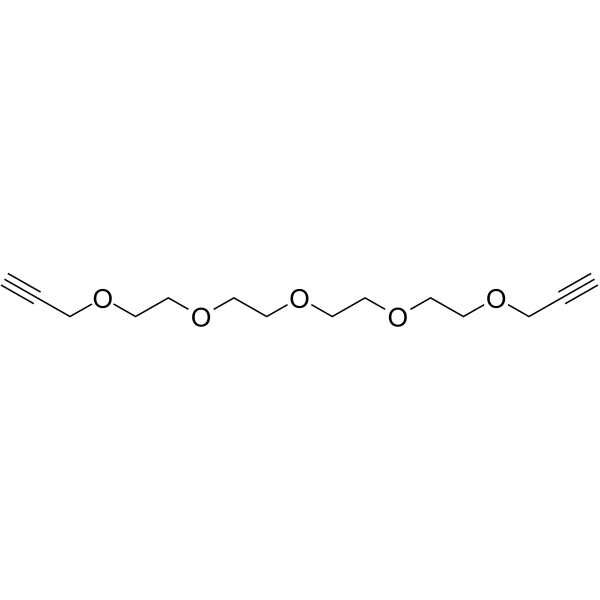Bis-propargyl-PEG4  Chemical Structure