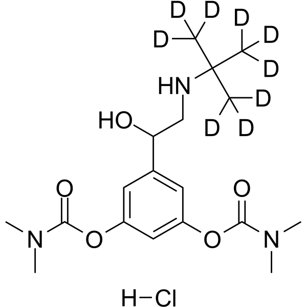 Bambuterol-d9 hydrochloride 化学構造