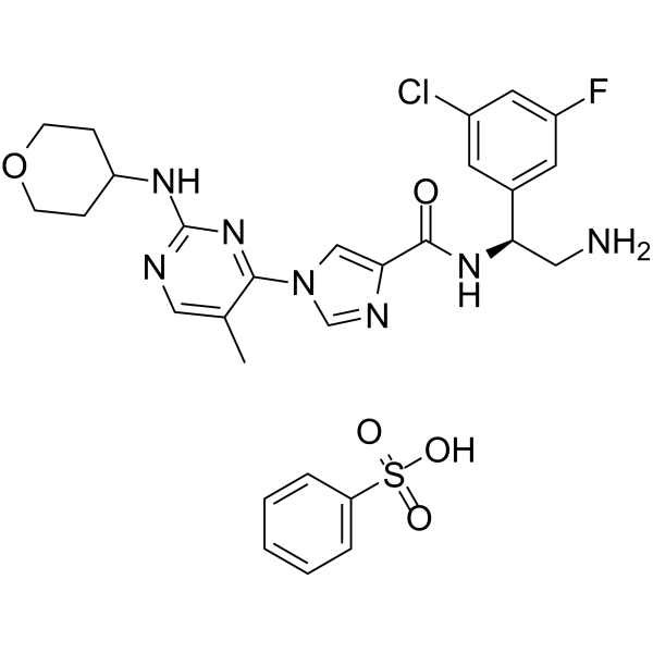 ERK-IN-3 benzenesulfonate  Chemical Structure