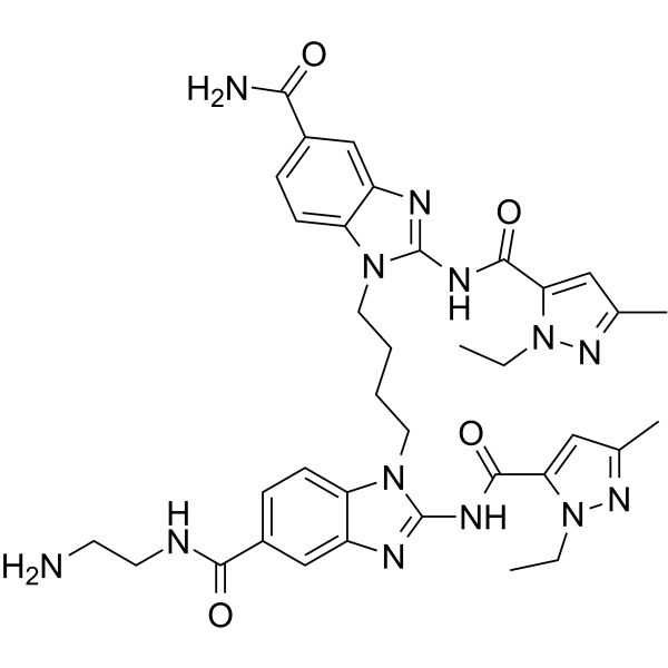 diABZI-C2-NH2 化学構造