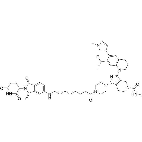 Thalidomide-NH-CBP/p300 ligand 2  Chemical Structure