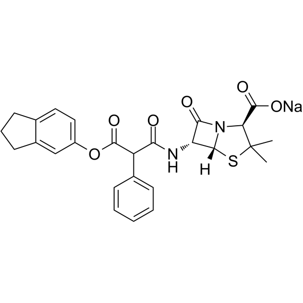 Carindacillin sodium Chemische Struktur