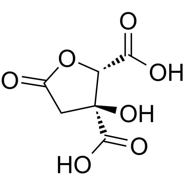 (-)-Hydroxycitric acid lactone Chemische Struktur