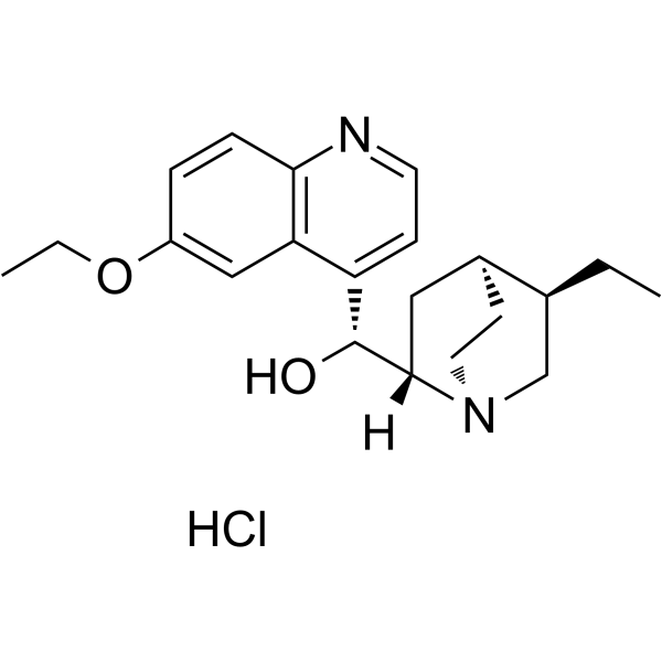 Ethylhydrocupreine hydrochloride 化学構造