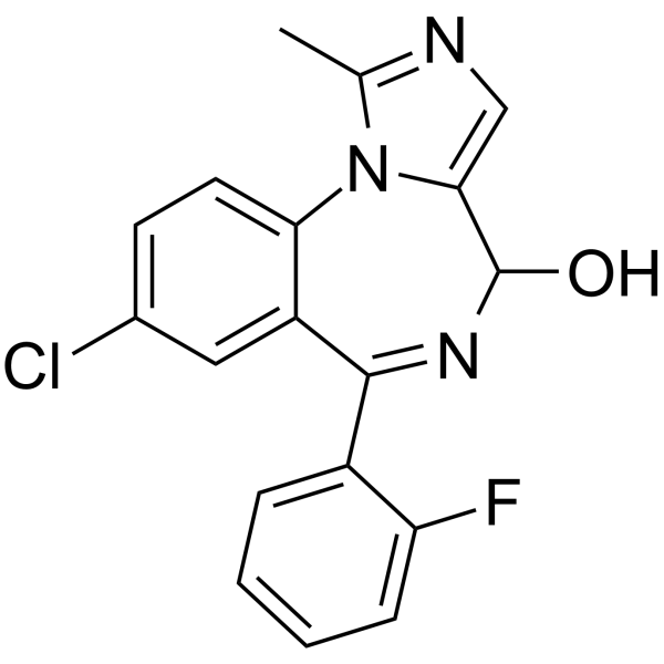 4-Hydroxymidazolam Chemische Struktur