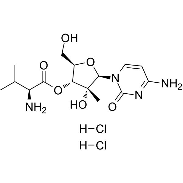 Valopicitabine dihydrochloride Chemische Struktur