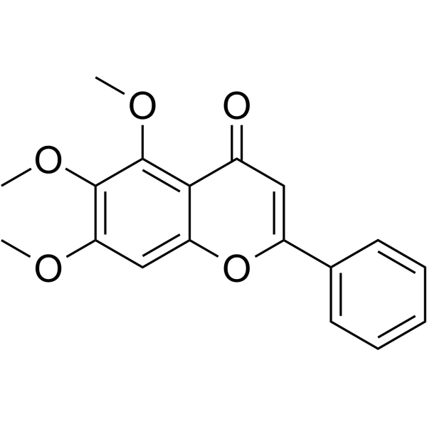 5,6,7-Trimethoxyflavone  Chemical Structure