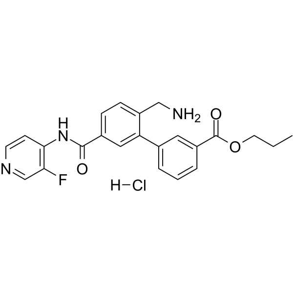 Sovesudil hydrochloride Chemische Struktur