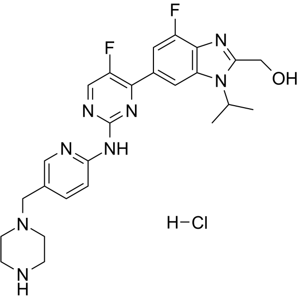 Abemaciclib metabolite M18 hydrochloride  Chemical Structure