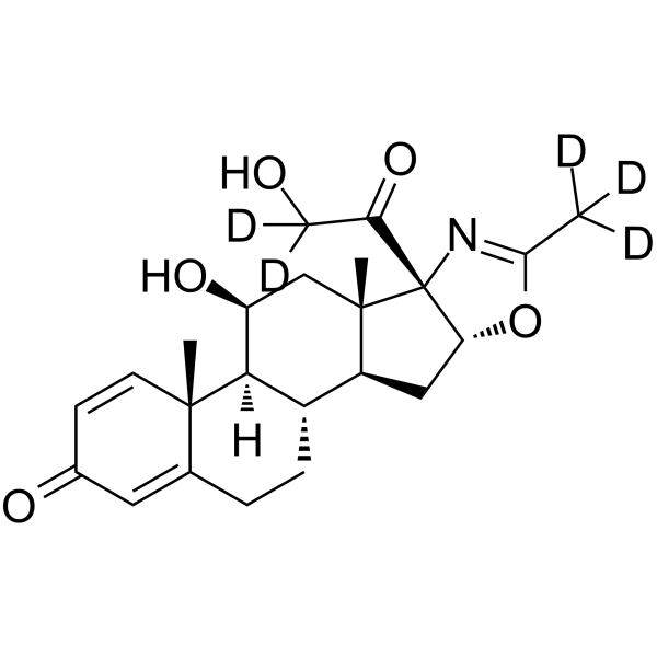 21-Desacetyldeflazacort-D5 化学構造