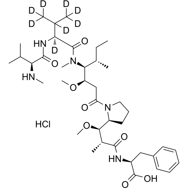 MMAF-d8 hydrochloride  Chemical Structure