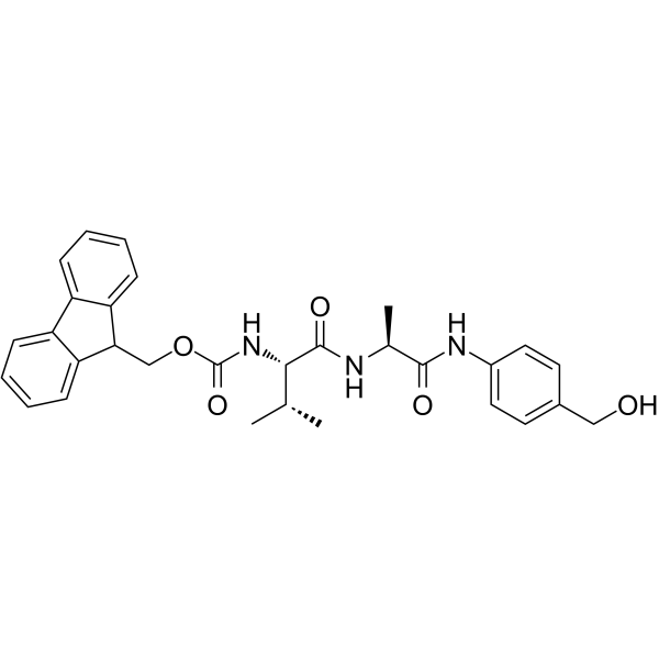 Fmoc-Val-Ala-PAB-OH  Chemical Structure