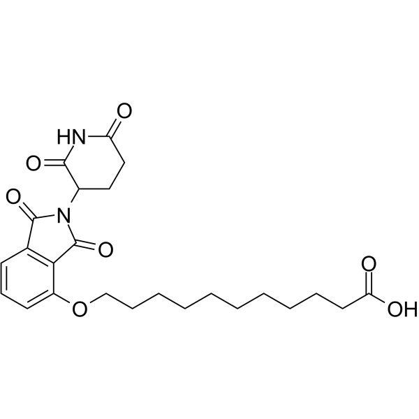 Thalidomide-4-O-C10-COOH  Chemical Structure