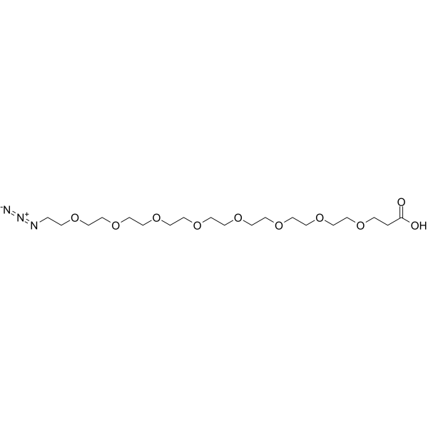 Azido-PEG8-acid  Chemical Structure