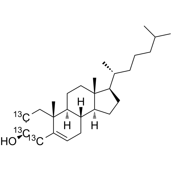 Cholesterol-13C3  Chemical Structure