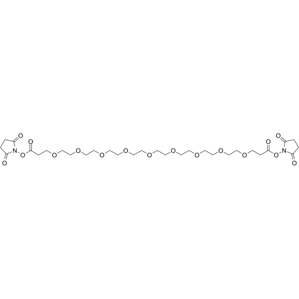Bis-PEG9-NHS ester  Chemical Structure