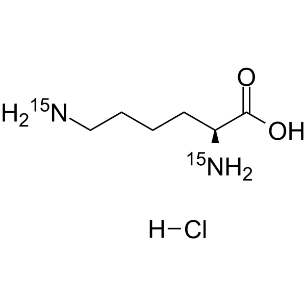 L-Lysine-15N2 hydrochloride  Chemical Structure