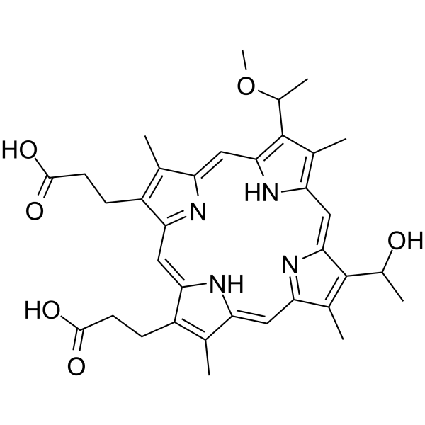Hematoporphyrin monomethyl ether Chemische Struktur