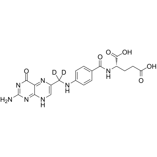 Folic Acid-d2  Chemical Structure