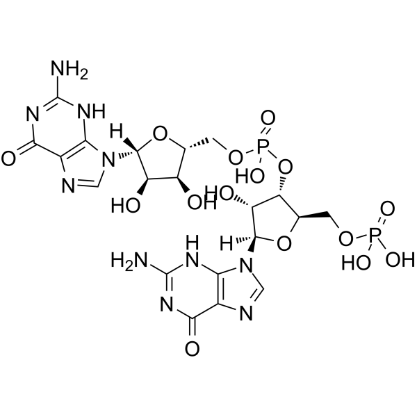5’-Phosphoguanylyl-(3’,5’)-guanosine Chemische Struktur