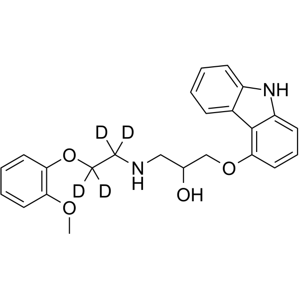 Carvedilol-d4  Chemical Structure