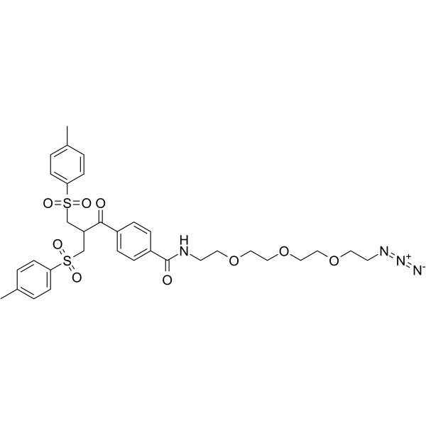 Bis-sulfone-PEG3-Azide التركيب الكيميائي