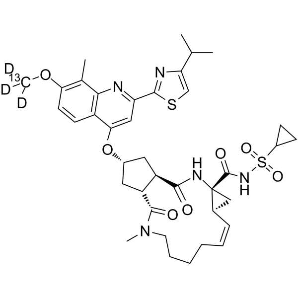 Simeprevir-13C,d3 Chemische Struktur