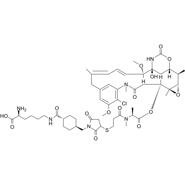(Rac)-Lys-SMCC-DM1 Chemische Struktur