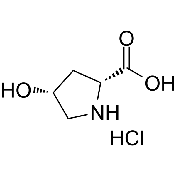 cis-4-Hydroxy-D-proline hydrochloride  Chemical Structure