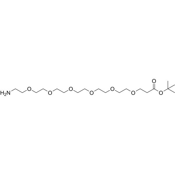 NH2-PEG6-Boc 化学構造