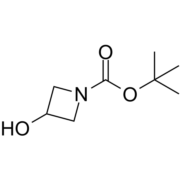 1-N-Boc-3-hydroxyazetidine 化学構造